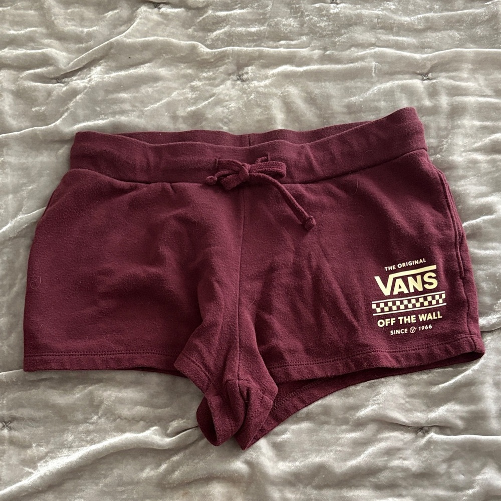 Vans Women's Maroon Athletic Shorts